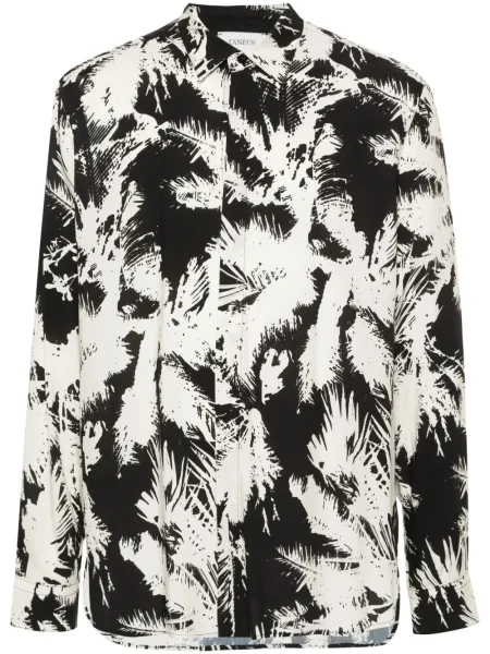 Риза Laneus с принт с абстрактен десен