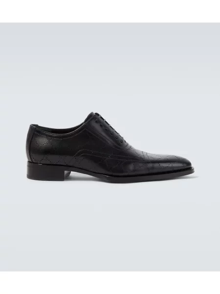 Pantofi derby Gucci din piele negru