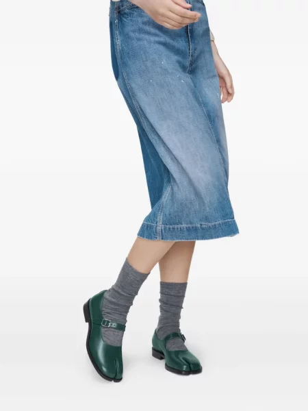Pantofi cu toc Maison Margiela din piele verde