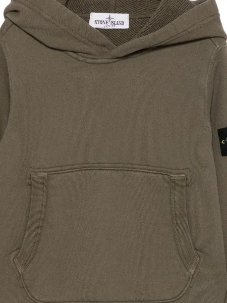 Bluza z kapturem dziecięca Stone Island zielona