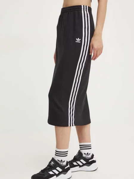 Adidas Originals spódnica Knitted Skirt midi prosta czarny