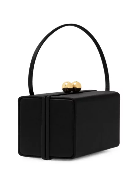 Top Carolina Herrera din satin negru