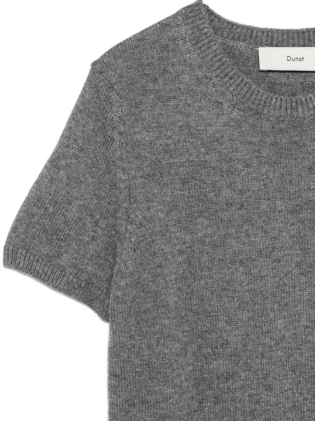 Scurt tricou Dunst cu decolteu rotund gri