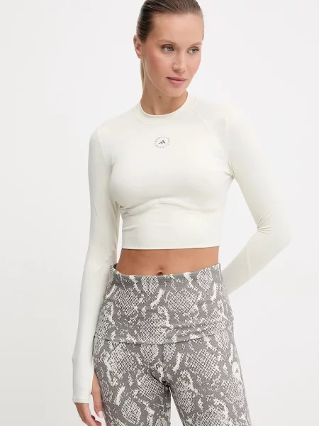 Tricou mânecă lungă Adidas By Stella Mccartney bej