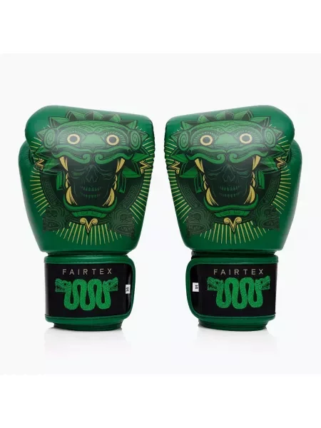 Rękawice bokserskie Fairtex X Tom Atencio Boxing Resurrection green zielone