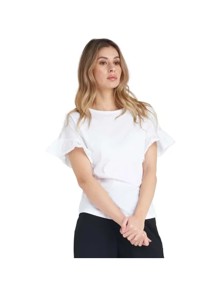 Scurt tricou Leone 1947 cu mâneci scurte alb
