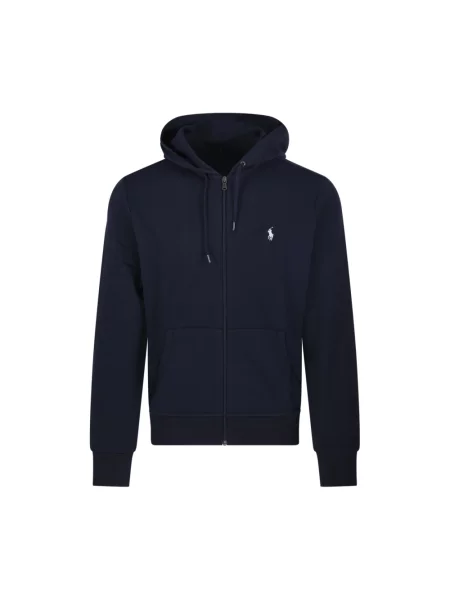Polo Ralph Lauren bluza granatowy z kapturem gładka niebieska