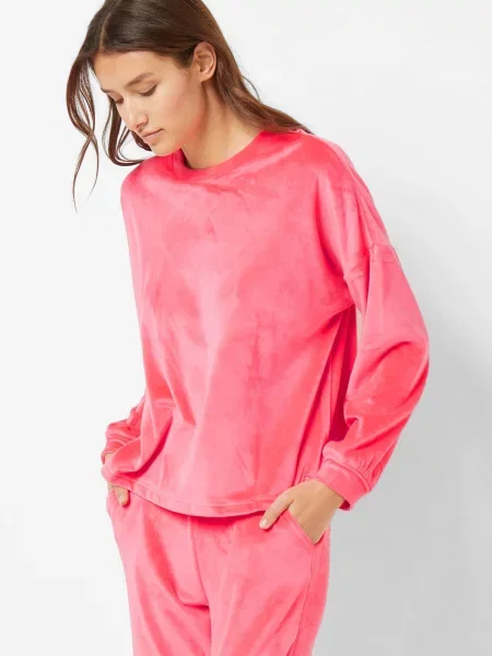 Велюровый свитшот Etam розовый
