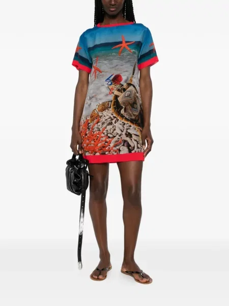 Rochie mini The Artistylist cu imagine albastru