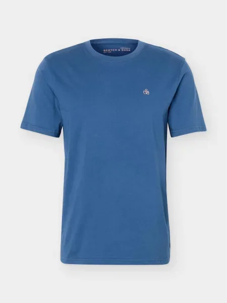 SCOTCH & SODA Marškinėliai Seasonal Core tamsiai mėlyna