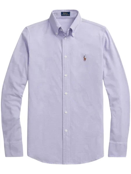 Φλοράλ παντελόνι Polo Ralph Lauren με κέντημα με λαιμόκοψη v μπλε