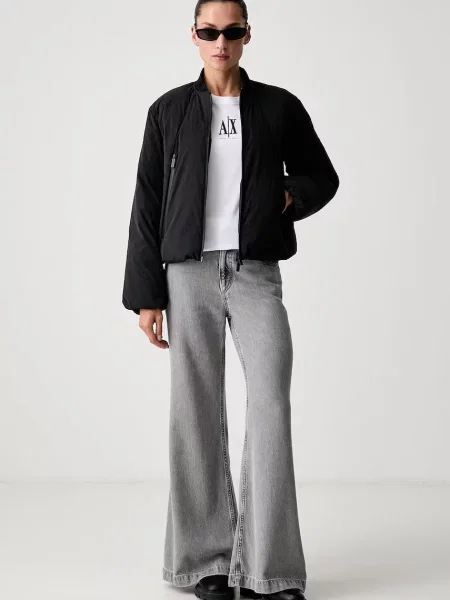 Armani Exchange jachetă scurtă pentru femei negru