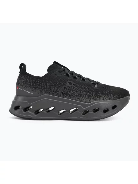 Buty do biegania On Cloudsurfer Max Wide black/eclipse czarne