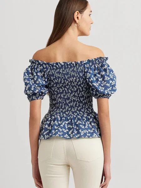 Lauren Ralph Lauren blúzka Lauren Ralph Lauren modrá