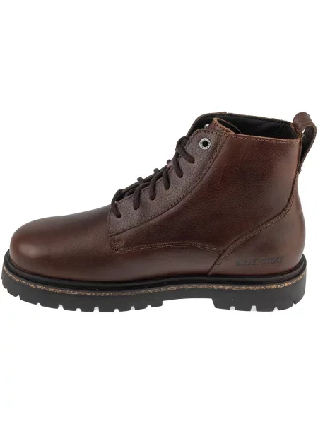 Krajkové kotníkové boty Birkenstock hnědé