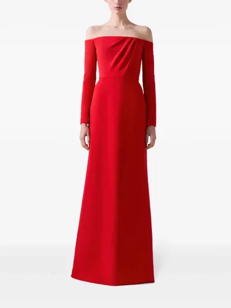 Rochie Carolina Herrera drapată roșu