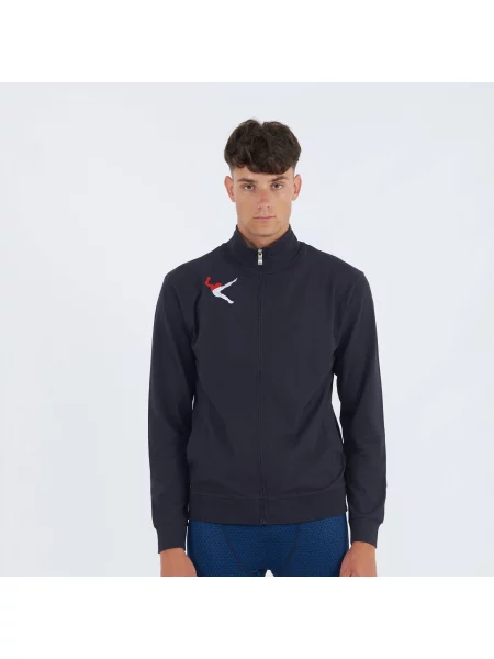 Unisex Bluza Z Zipperem Komfort Barret niebieska