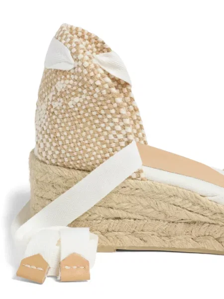 Espadrile Castaner din canvas alb
