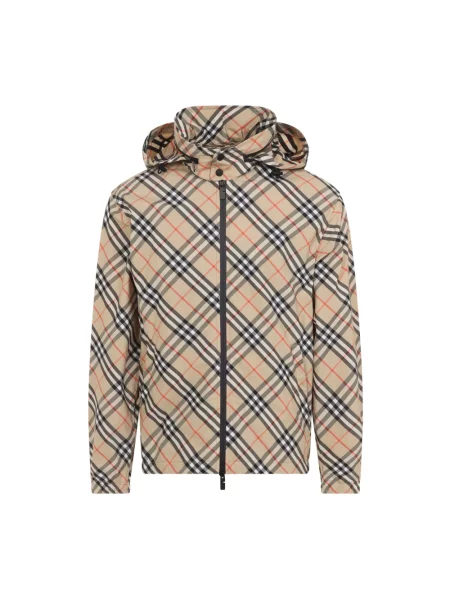 Kurtka Burberry w kratę beżowa