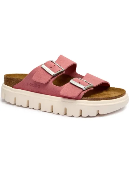 Birkenstock De piele șlapi Arizona Birkenstock x Papillo roz