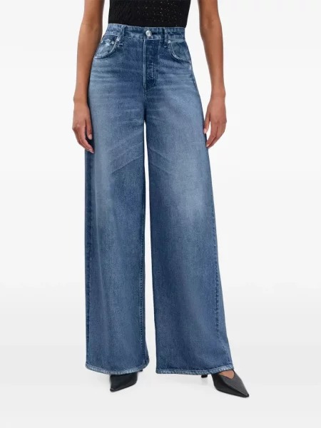 Blugi cu picior larg Rag & Bone albastru
