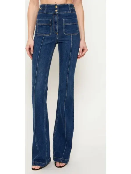 Elisabetta Franchi Jeans denim albastru