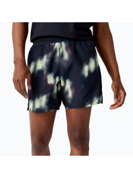 Шорти для бігу Brooks Dash Printed euphoryc black чорні