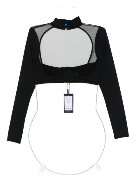 Prozirni dugo top Maison Close crna
