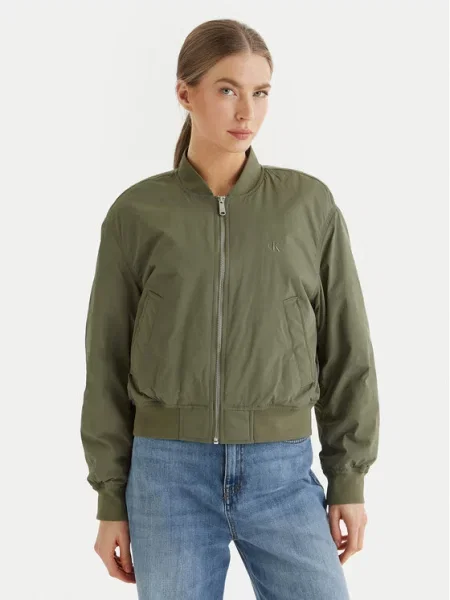 Calvin Klein Jeans Geacă bomber Essential verde