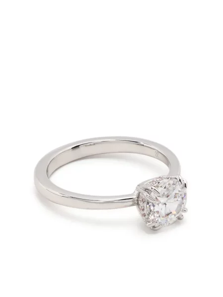 Inel Swarovski argintiu