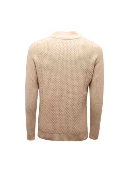 Sweter Alpha Studio z kaszmiru beżowy