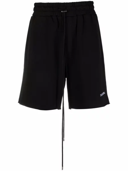 Pantaloni scurți Domrebel cu broderie negru
