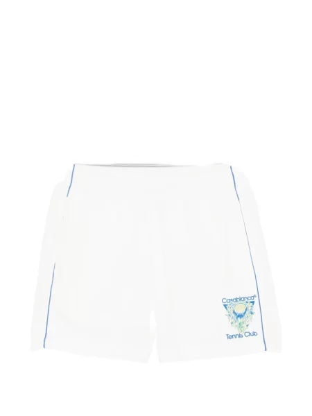Pantaloni scurți Casablanca cu imagine alb