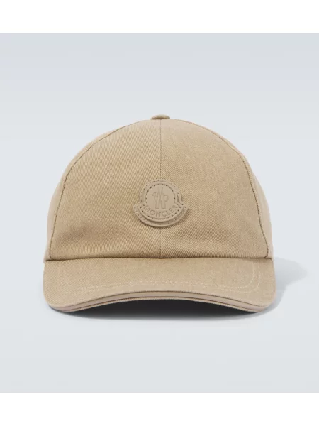 Șapcă Moncler cu autograf bej