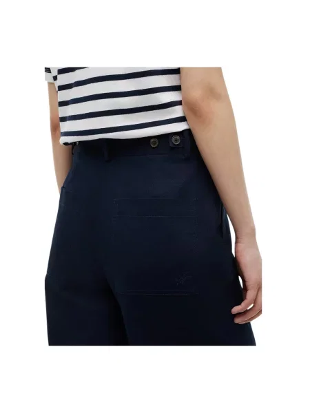 TOMMY HILFIGER Nohavice s pukmi tmavomodrá modrá