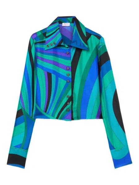 Koszula Pucci z nadrukiem zielona