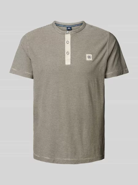 T-shirt z dekoltem serafino Lerros