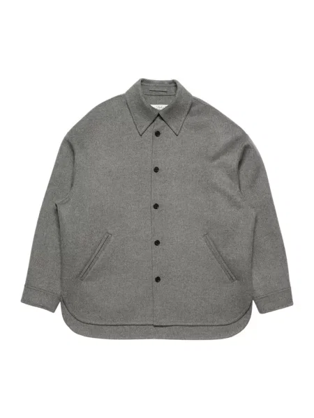 Kurtka koszulowa Acne Studios z kaszmiru szara