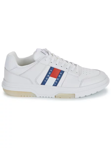 Kožne tenisice Tommy Jeans bijela