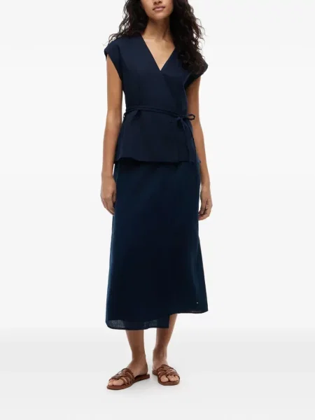 Cu centură vestă Tommy Hilfiger plic albastru