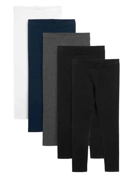 Next Leggings albastru marin / gri amestecat / negru alb
