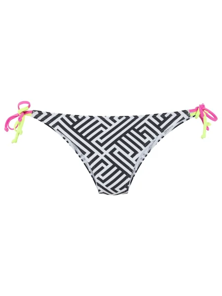 BUFFALO Slip costum de baie galben neon / roz / negru alb
