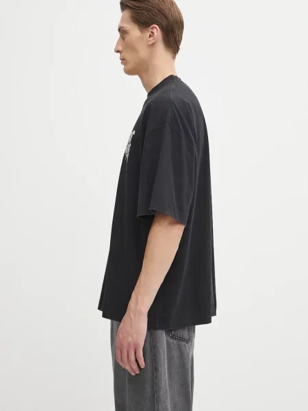VETEMENTS t-shirt Cof Logo Regular z nadrukiem czarny