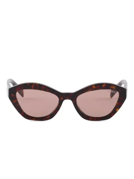 Ochelari de soare Prada Eyewear cu autograf maro