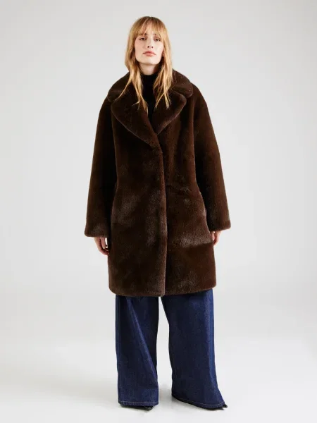 Stand Studio palton Camille Cocoon Coat femei de tranzitie oversize maro