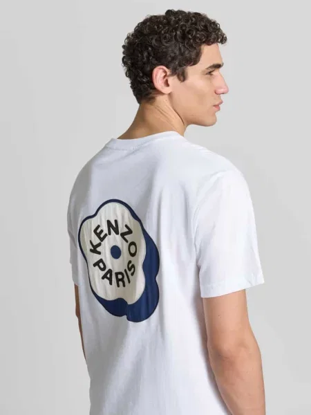 T-shirt z okrągłym dekoltem Kenzo biała