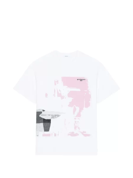 Tricou Givenchy rupți alb