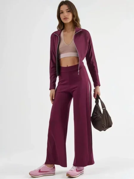 Lady Bersan Jednodijelna pidžama Zweiteiliges Set sivkasto mauve ljubičasta