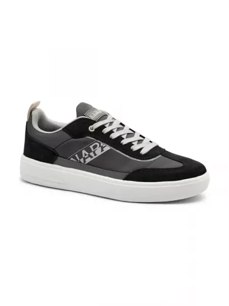 Napapijri Sneakers cu adaos de piele gri