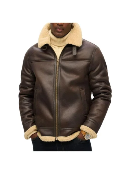 Bunda Superdry hnedá